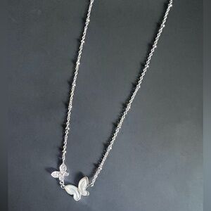 Elegant Silver 925 Butterfly Necklace